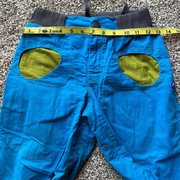 E9 Onda Story climbing outdoor cotton pants, blue green - Picture 4 of 6